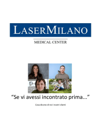 “Se vi avessi incontrato prima...”