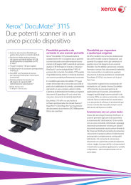 Xerox® DocuMate® 3115 Due potenti scanner in un unico piccolo