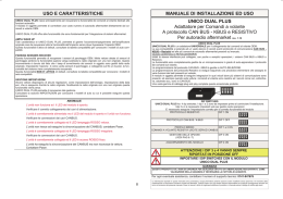 USO E CARATTERISTICHE UNICO DUAL PLUS Adattatore per