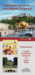 Tutta Salisburgo con un unico biglietto d`ingresso!