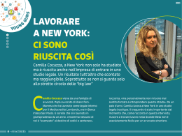 LAVORARE A NEW YORK: CI SONO RIUSCITA COSÌ