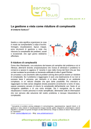 La gestione a vista come riduttore di complessità