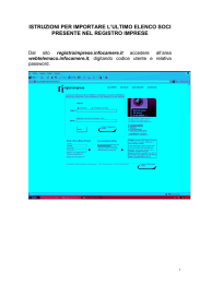 istruzioni per importare l`ultimo elenco soci presente nel registro