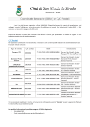 Conto Correnti Postali - Citt&agrave; di San Nicola la Strada