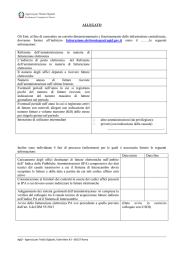 ALLEGATO Gli Enti, al fine di consentire un corretto