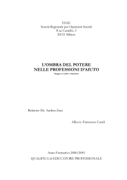 l`ombra del potere nelle professioni d`aiuto