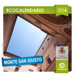 Calendario Porta a Porta Monte San Giusto