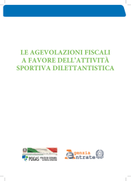 le agevolazioni fiscali a favore dell`attività sportiva dilettantistica