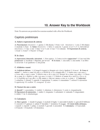 10. Answer Key to the Workbook