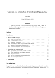 Generazione automatica di tabelle con LATEX e Stata