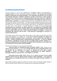 La violenza sul posto di lavoro