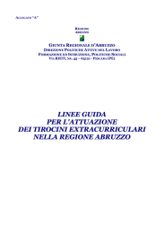 linee guida per l`attuazione dei tirocini extracurriculari nella regione