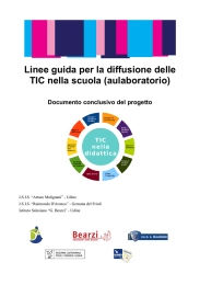 Linee guida per la diffusione delle TIC nella scuola (aulaboratorio)