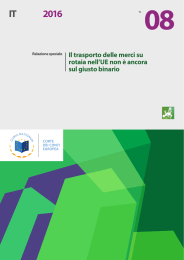 Il trasporto delle merci su rotaia nell`UE non è ancora