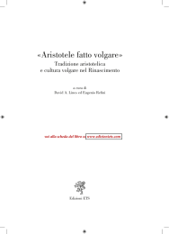 «Aristotele fatto volgare»