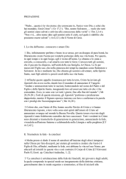 PREFAZIONE “Padre... questa è la vita eterna: che conoscano te, l