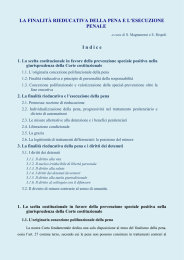 La finalità rieducativa della pena e l`esecuzione penale