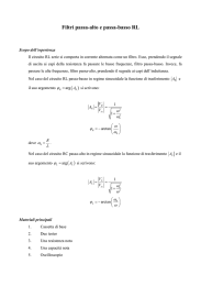 Filtri passa-alto e passa-basso RL