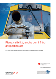 Piena visibilità, anche con il filtro antiparticolato