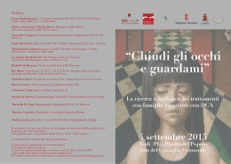 “Chiudi gli occhi e guardami”