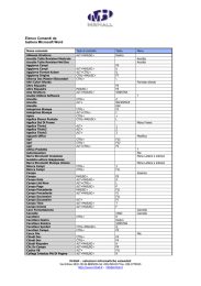 Elenco Comandi da tastiera Microsoft Word