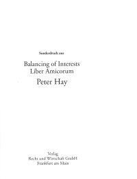 Peter Hay - Berkeley Law