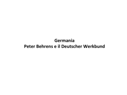Germania Peter Behrens e il Deutscher Werkbund
