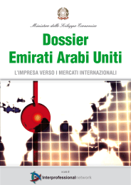 Emirati arabi uniti: "l`impresa verso i mercati internazionali"