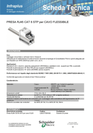 PRESA RJ45 CAT 6 STP per CAVO FLESSIBILE