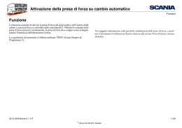 Attivazione della presa di forza su cambio automatico - TIL