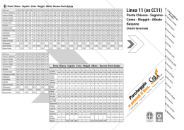 Orario Linea 11 - Comune di Como