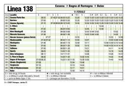 Linea 138 - Comune di Sarsina