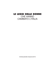 Le leggi delle donne - Fondazione Nilde Iotti