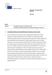 Conclusioni sul quadro 2030 per le politiche dell`energia e del clima
