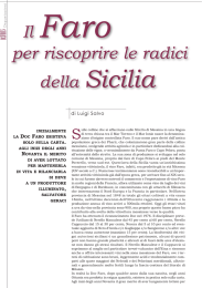 Il Faro per riscoprire le radici della Sicilia
