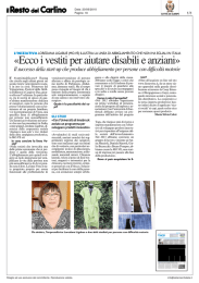 «Ecco i vestiti per aiutare disabili cco i vestiti per