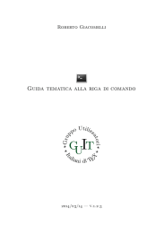 Utilizzo della console a riga di comando