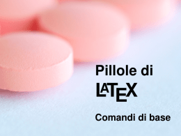 Comandi di base - Alberto Pettarin