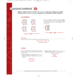 I pronomi combinati
