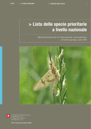 Lista delle specie prioritarie a livello nazionale