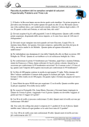 Raccolta di problemi del tre semplice completi di soluzioni