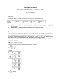 Differenza Media Semplice - Benvenuti nell`area statistica