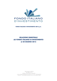 Relazione Semestrale al 30 giugno 2015