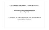 Metrologia e controlli qualita - Università degli Studi di Trento