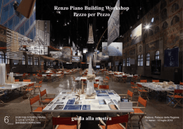 Renzo Piano Building Workshop Pezzo per Pezzo guida alla mostra