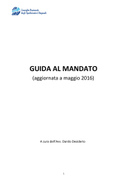 guida al mandato - Consiglio Nazionale Spedizionieri Doganali