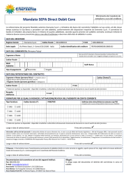 Mandato SEPA Direct Debit Core