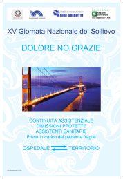 XV Giornata Nazionale del Solievo