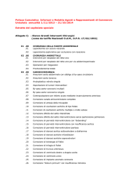 Elenco grandi interventi e nomenclatore interventi