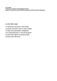 “Non possiamo trasformare noi stessi, possiamo soltanto essere